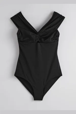 & OTHER STORIES Gathered V-Cut Swimsuit