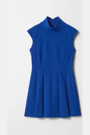 & OTHER STORIES Turtleneck Pleated Mini Dress