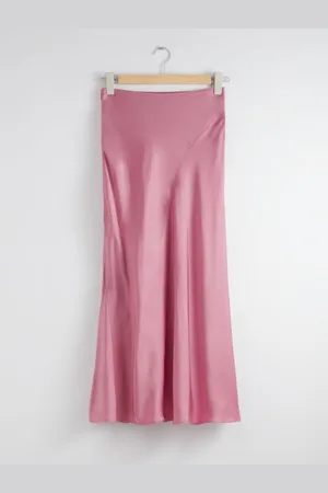 & OTHER STORIES Satin Midi Skirt
