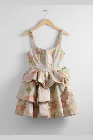 & OTHER STORIES Tiered Bubble Mini Dress