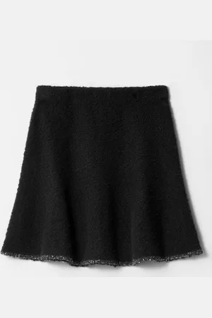 & OTHER STORIES Sequin-Trimmed Bouclé Mini Skirt