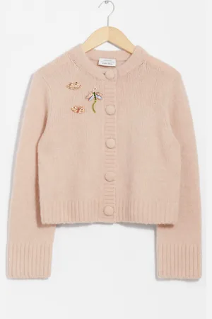 & OTHER STORIES Brooch-Detailed Cardigan