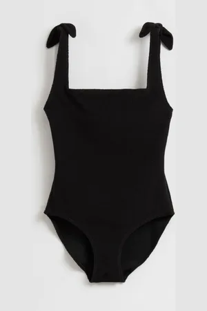 & OTHER STORIES Textured Bow Tie Swimsuit