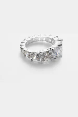 & OTHER STORIES Silver-Tone Crystal Ring