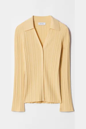 & OTHER STORIES Collared Rib-Knit Cardigan