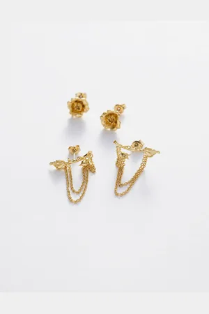 & OTHER STORIES Wild Rose Earrings Set