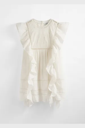 & OTHER STORIES Embroidered Ruffle Mini Dress