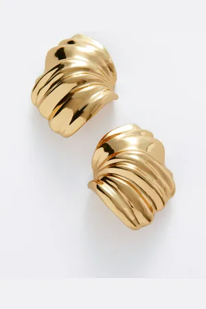& OTHER STORIES Curved Shell Earrings