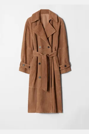 & OTHER STORIES Maxi Suede Trench Coat