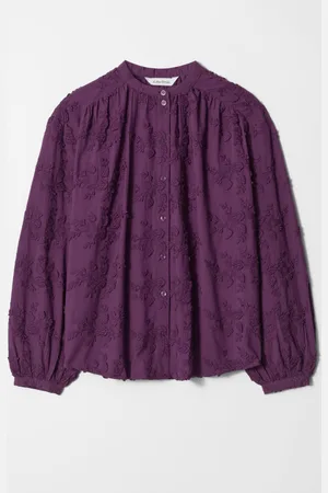 & OTHER STORIES Voluminous Floral-Appliqué Blouse