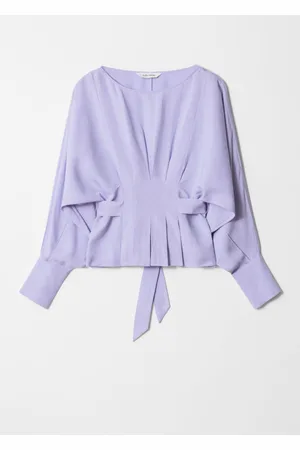 & OTHER STORIES Pleated Boatneck Blouse
