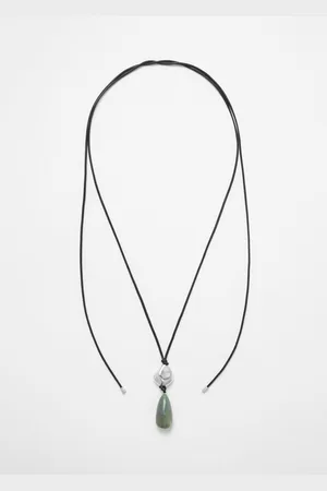 & OTHER STORIES Cord Stone-Pendant Necklace