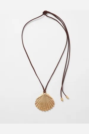 & OTHER STORIES Seashell-Pendant Cord Necklace