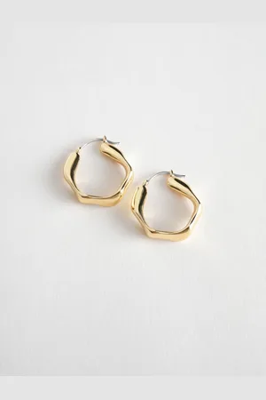 & OTHER STORIES Wavy Hoop Earrings