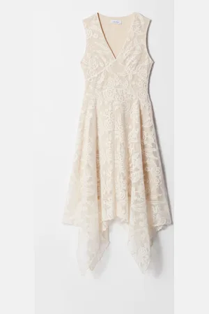 & OTHER STORIES V-Neck Lace Midi Dress