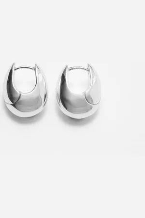 & OTHER STORIES Oval Bell Hoops