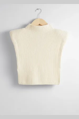 & OTHER STORIES Rib-Knit Wool Bib