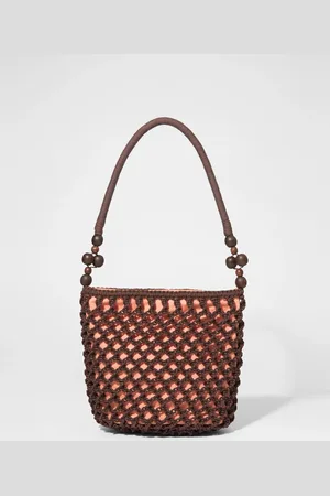 & OTHER STORIES Bead-Detail Crocheted Bucket Bag