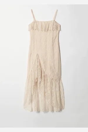 & OTHER STORIES Ruffle Lace Midi Dress
