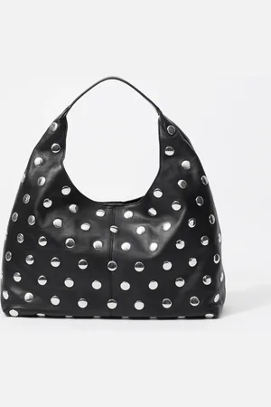 & OTHER STORIES Studded Leather Tote Bag