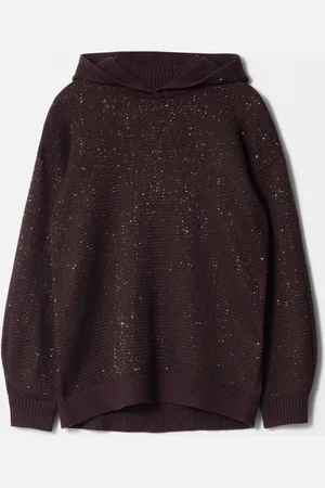 & OTHER STORIES Metallic Knitted Hoodie