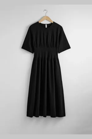 & OTHER STORIES Short-Sleeve Midi Dress
