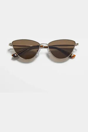 & OTHER STORIES Wire-frame Cat Eye Sunglasses