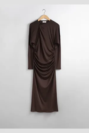 & OTHER STORIES Draped Midi Dress