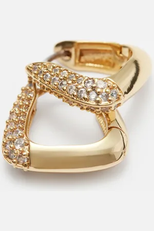 & OTHER STORIES Triangular Crystal Hoops
