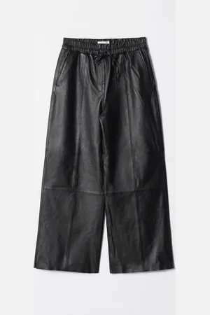 & OTHER STORIES Drawstring Leather Trousers
