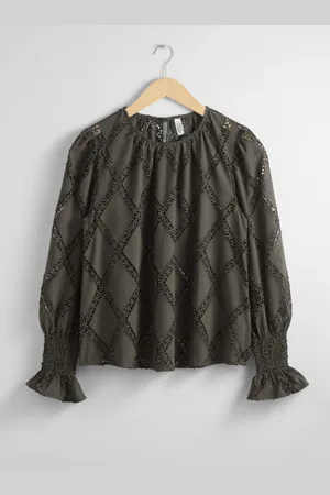 & OTHER STORIES Embroidered Frill-Cuff Blouse