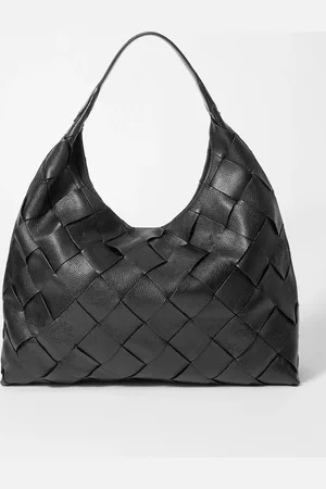 & OTHER STORIES Braided Leather Tote Bag