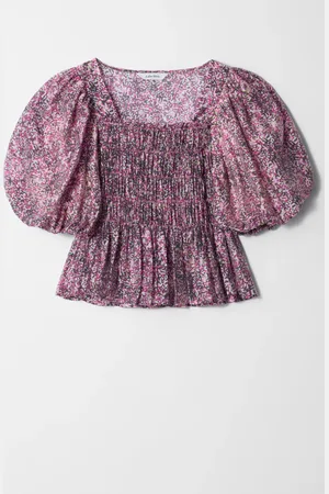 & OTHER STORIES Smocked Puff-Sleeve Blouse