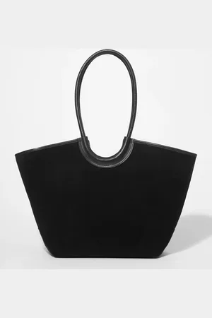 & OTHER STORIES Leather-Trimmed Suede Tote Bag