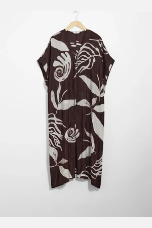 & OTHER STORIES Printed Throw-On Midi Dress