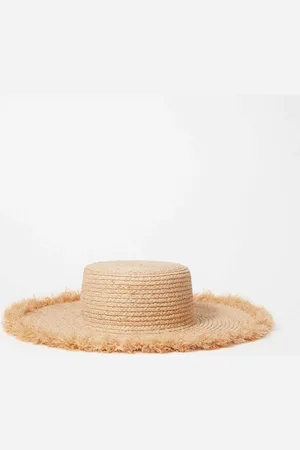 & OTHER STORIES Frayed Fedora Raffia Hat
