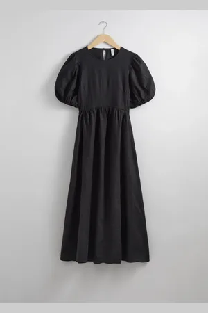 & OTHER STORIES Puff-Sleeve Midi Dress