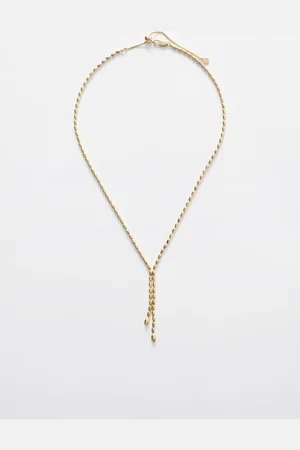& OTHER STORIES Pebble-Link Lariat Necklace