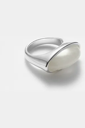 & OTHER STORIES Oval Stone Ring