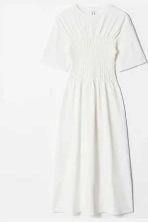 & OTHER STORIES Smocked Midi Dress