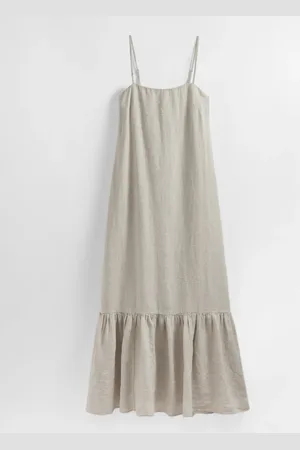 & OTHER STORIES Strappy Linen Midi Dress