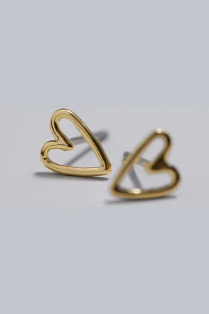 & OTHER STORIES Heart Stud Earrings
