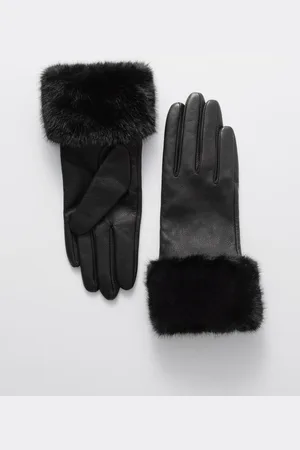 & OTHER STORIES Faux-Fur Trimmed Leather Gloves