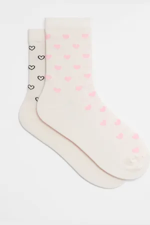 & OTHER STORIES 2-Pack Heart Motif Socks