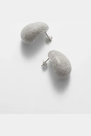 & OTHER STORIES Curved Crystal Earrings