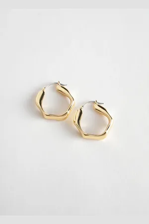 & OTHER STORIES Wavy Hoop Earrings