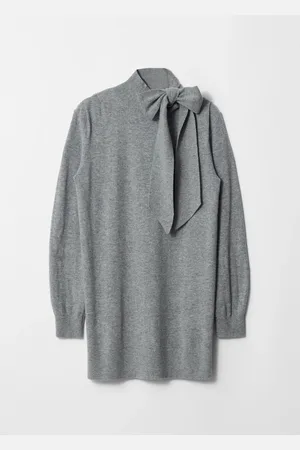& OTHER STORIES Bow-Detailed Merino Mini Dress
