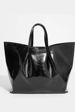 & OTHER STORIES XL Leather Tote Bag