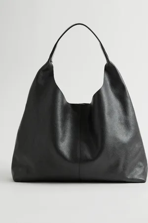 & OTHER STORIES Large Leather Tote Bag