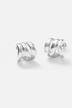 & OTHER STORIES Layered-Wire Stud Earrings